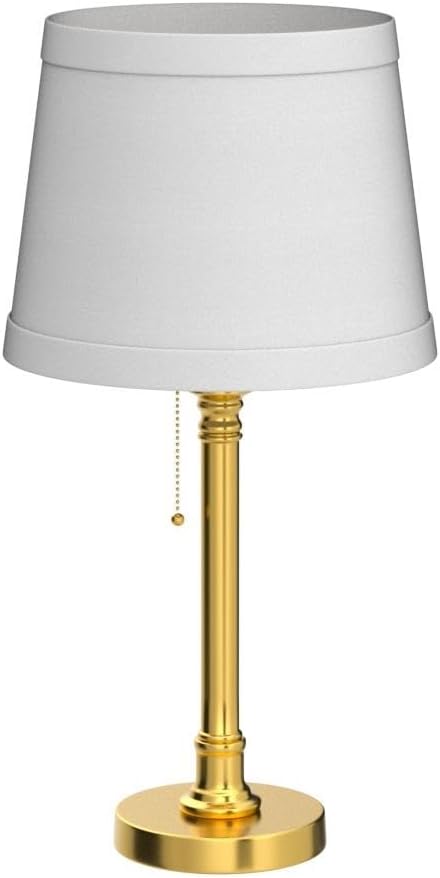 Set of 2 19.5in Gold Brass Candlestick Table Lamps