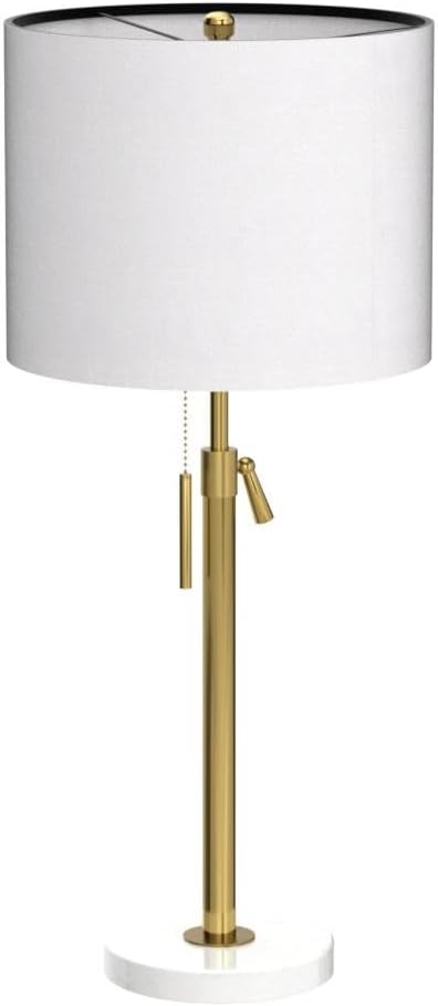 Set of 2 Adjustable Gold Dimmable Table Lamps