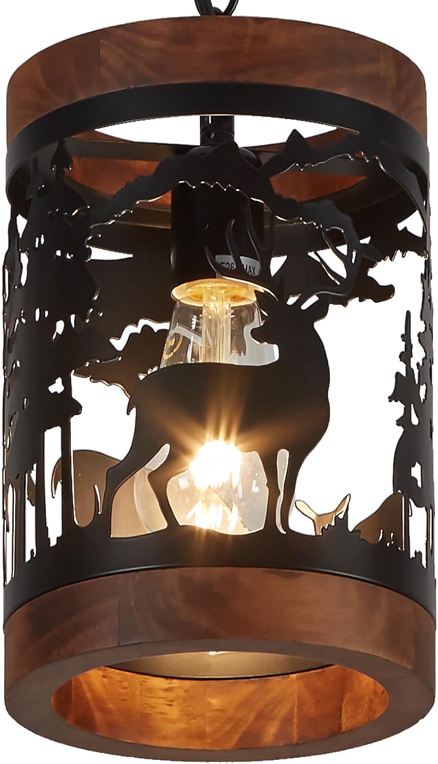 Deer Cage Farmhouse Pendant Light