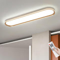 39.4in Gold Linear Semi Flush LED Ceiling Light