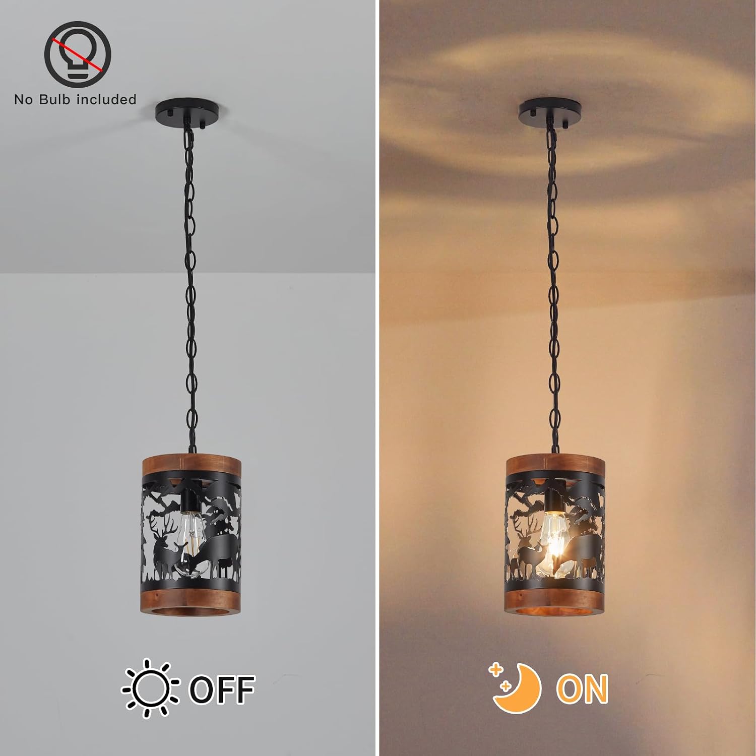 Deer Cage Farmhouse Pendant Light