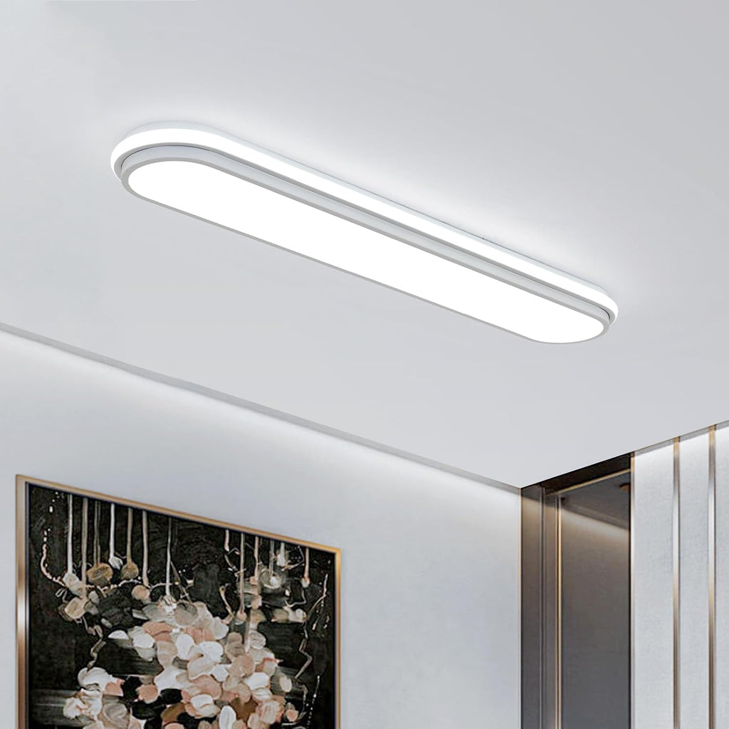 36.2in Thin Metal Cool White Linear LED Ceiling Light