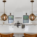 Vintage Wood Farmhouse Pendant Light