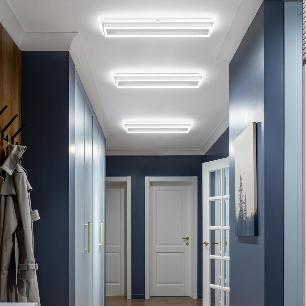 31.5in White Linear Acrylic LED Ceiling Light