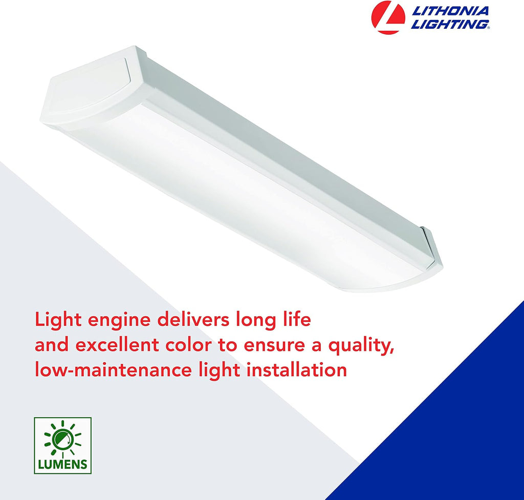 24in 4000K Low Profile Wraparound LED Ceiling Light