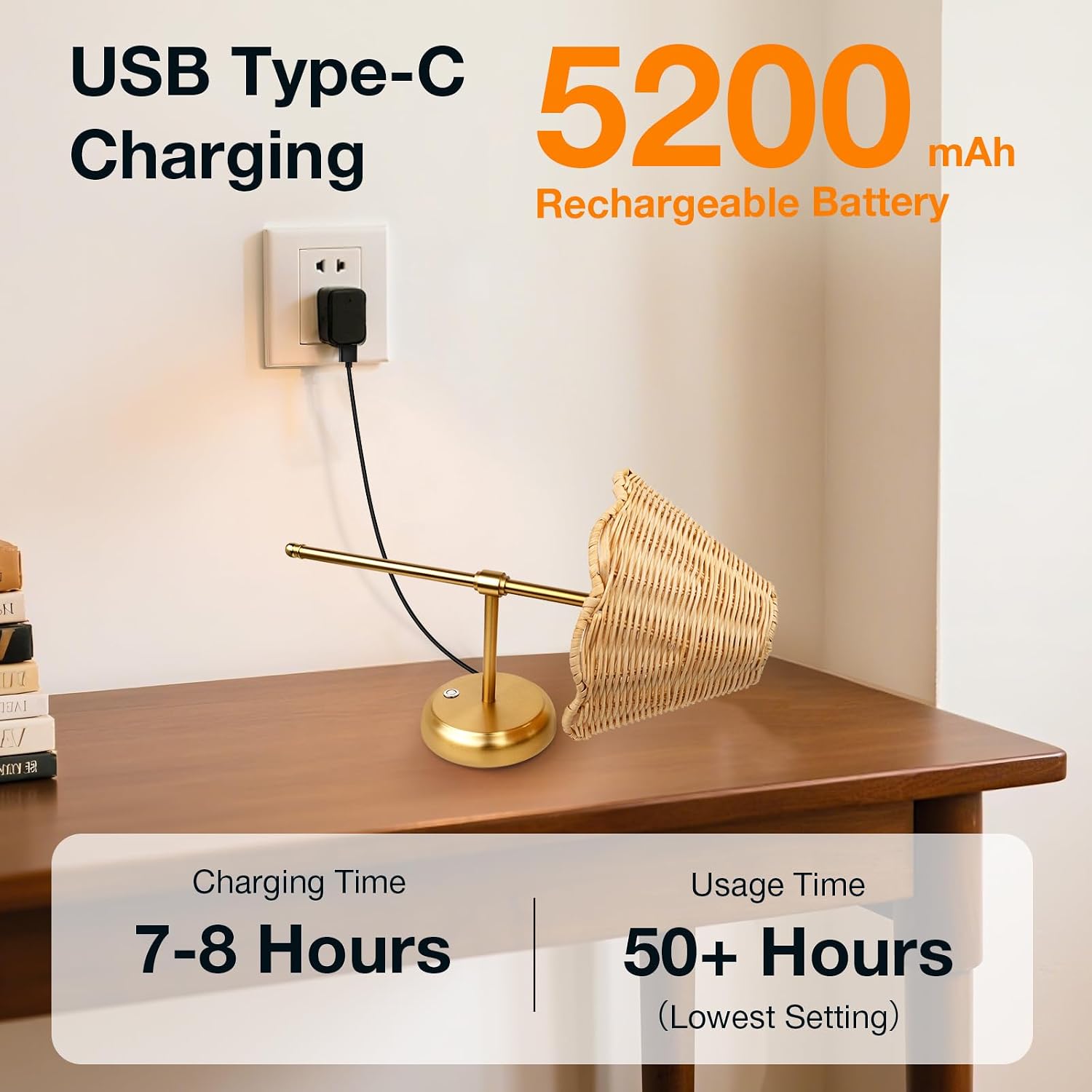 2 Pack Magnetic Rattan Battery Wall Sconces