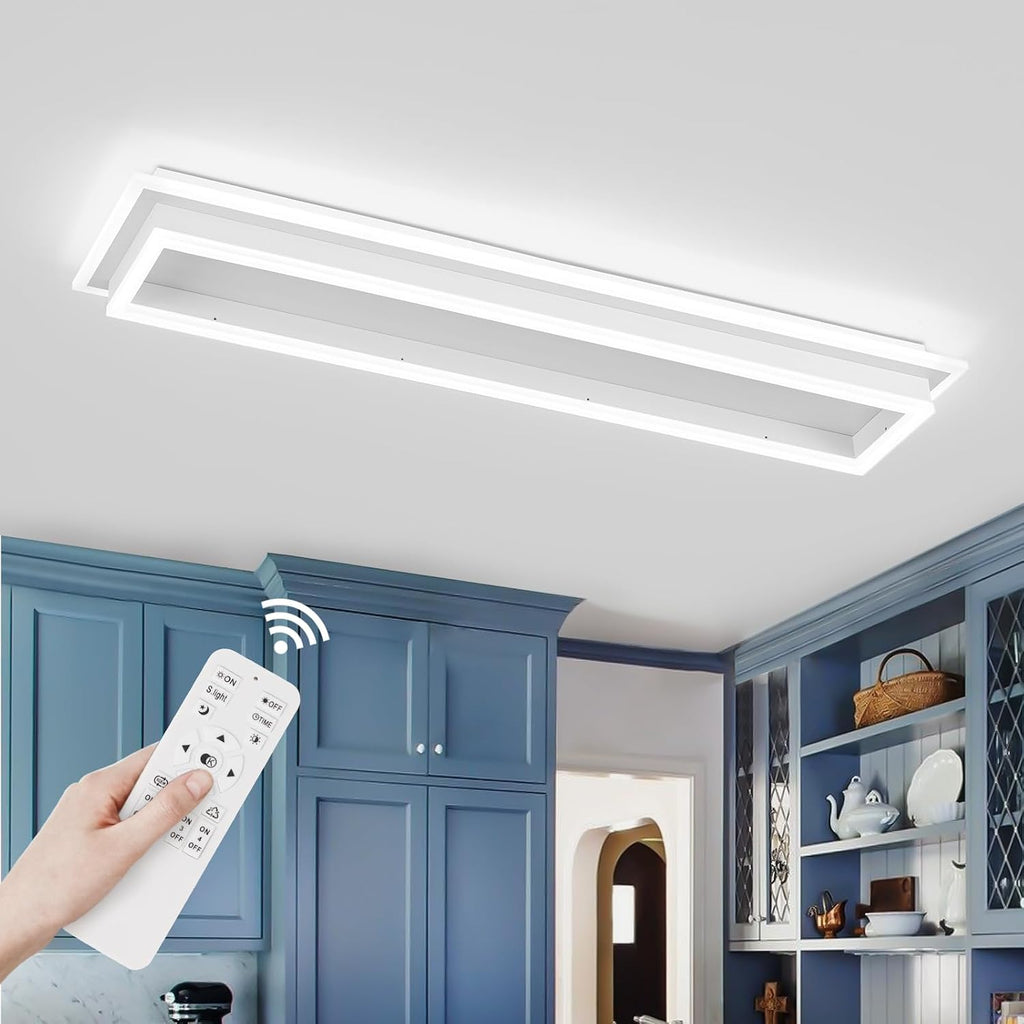 31.5in White Linear Acrylic LED Ceiling Light