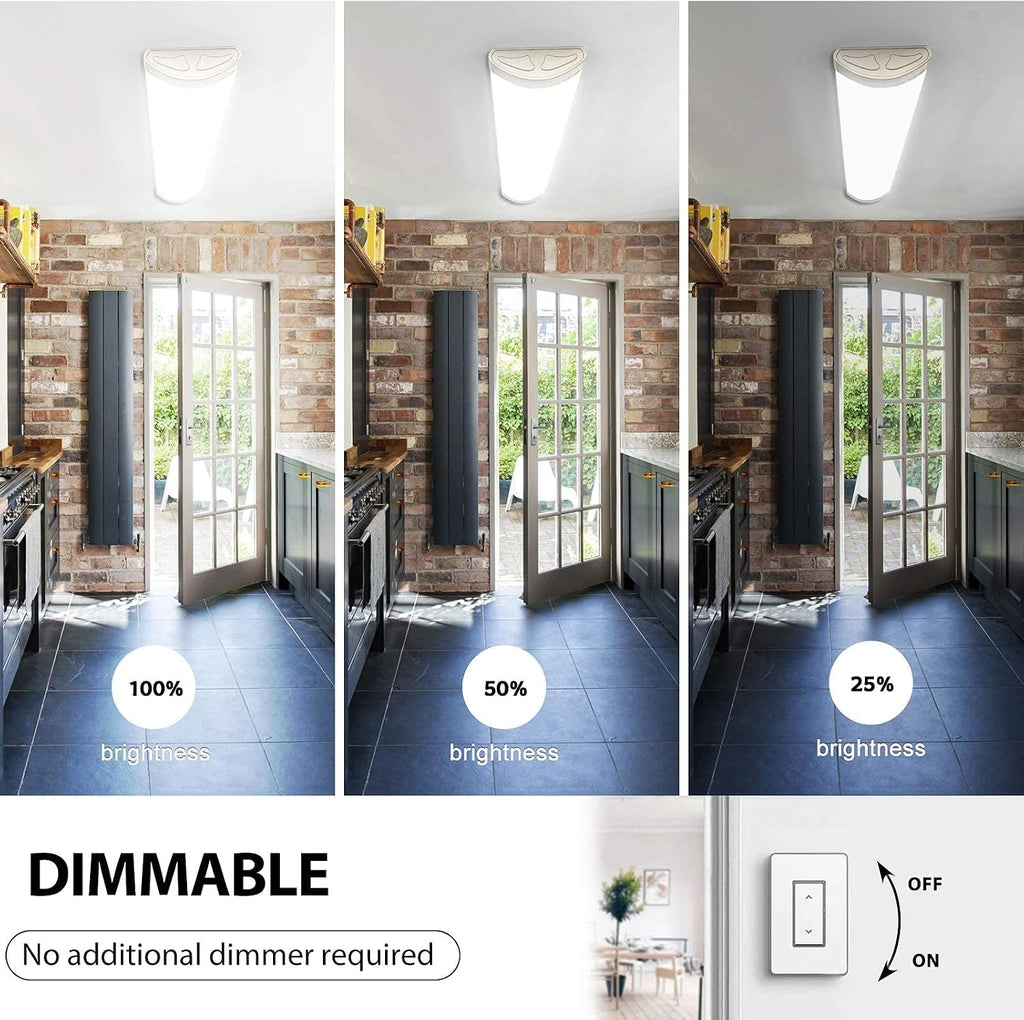 4FT 4000K Wraparound Linear LED Ceiling Light